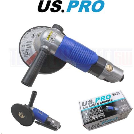 US PRO AIR ANGLE GRINDER 5"" CUT OFF TOOL HEAVY DUTY COMPRESSOR TOOL NEW 8425