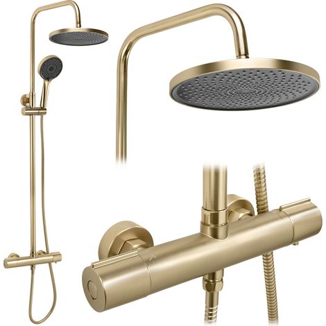 Conjunto De Ducha Rea Avanti Brush Gold (1/5)