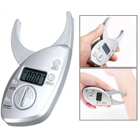 Appareil de Mesure de Graisse, Graisse Clips avec LCD numérique, Corps Gras Caliper Numérique Professionnelle