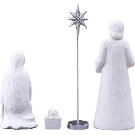 Ensemble de figurines de crèche de Noël - Décoration chrétienne (1/4)
