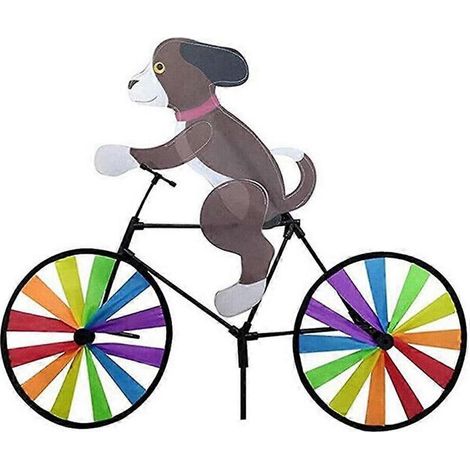 Girouette vélo, décoration de jardin, sculpture d'animal mignon, moulin à vent pour pelouse (1/5)