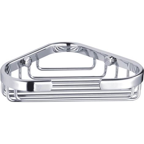 Showerdrape Clasico Stainless Steel Wall Mounted Small Corner Basket