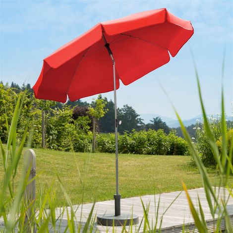 Schneider Sonnenschirm Locarno rot Ø 200 cm Sonnenschirme (1/5)