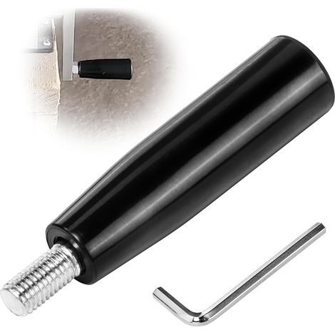 Stück – Drehgriff – Klemm-Handrad – M12-Gewinde – Schwarzes Bakelit – Für Fräsmaschinen und Bohrmaschinen – 10 x 2,2 cm (1/5)