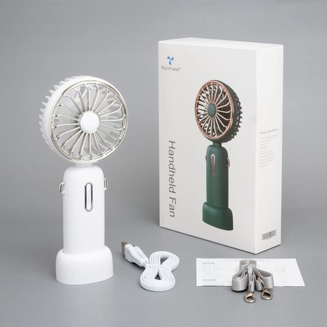 Ventilateur portable et rechargeable – Petit ventilateur personnel silencieux pour le bureau (1/4)