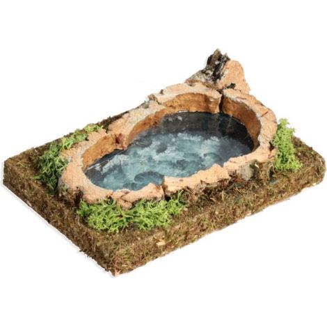 LAGHETTO PICCOLO OVALE BERTONI PER PRESEPE E MODELLISMO 12.5 × 8.5 × 2 CM