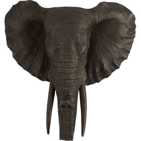 Sculpture éléphant Kulpont en Résine - Marron cuir