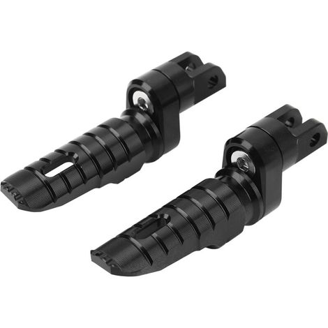 Reposapiés delanteros para motocicleta de aleación de aluminio T6063, soporte de pedal de repuesto para Benelli Tornado BN302S TNT Negro -Crezuo