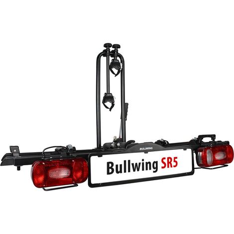 Porte-vélos d'attelage plateforme pour 2 vélos – Construction robuste – Support-cadre verrouillable – Dimensions plié 28x50x86 cm (1/5)
