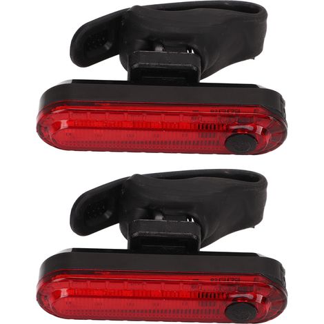 Set mit 2 universellen Rücklichtern für Rennräder und Mountainbikes, USB-aufladbar, sicher und hell, kompatibel mit Vorder- und Rücklichtern. (1/5)