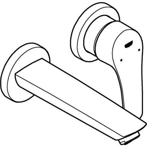 Grohe Eurosmart 2-Loch-Waschtischbatterie, Unterputzmontage, (1/5)
