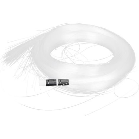 200 pièces de câble à fibre optique de 3 mètres en plastique PMMA, rideau de fibres optiques lumineux décoratif (1/5)