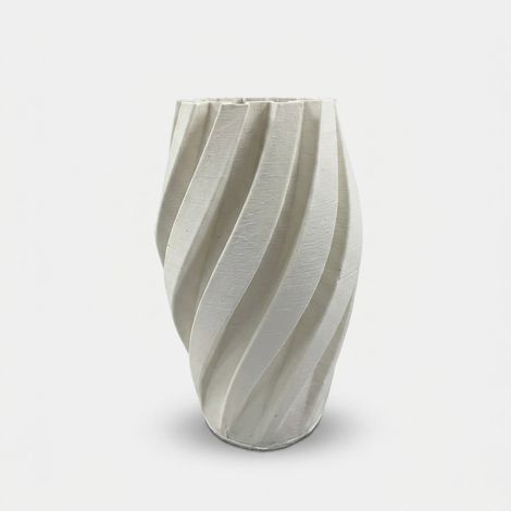 Vase décoratif de sol en céramique Stripes (1/2)