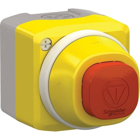 Schneider Electric XALK84W3BE Bouton d'arrêt d'urgence en boîtier 24 V 6 A 1 NO (T), 1 NF (R) IP66, IP67, IP69, IP69K 1 pc(s) A165012 (1/2)