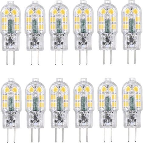 Ampoule LED, lot de 12, culot G4, blanc chaud, pour usage résidentiel, commercial ou remplacement des sources lumineuses conventionnelles.-AquaForge (1/5)