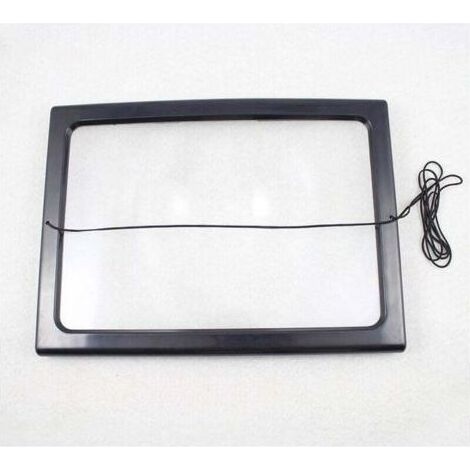 Loupe de Lecture A4 avec 4 LED, Grossissement 3x, Grande Loupe Éclairée pour Livres, Journaux et Documents (1/3)