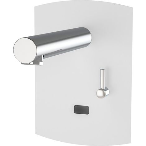 presto grifo electrÃ³nico para lavabo mezclador presto domo sensia lavabo mural mezclador pila cromo 79250 (1/2)