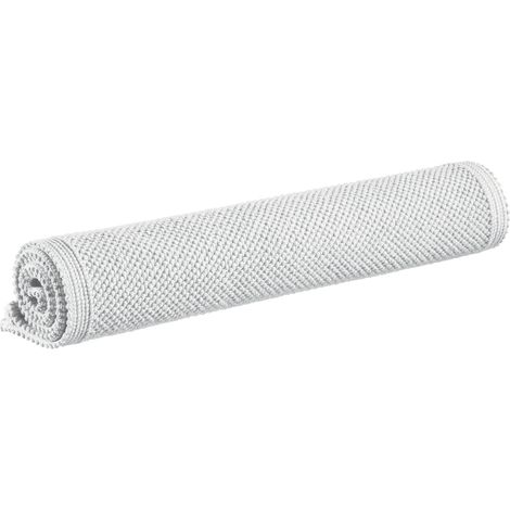 VIVARAISE - Tapis de bain uni Vivaraise - Blanc - 70 x 140 cm - 100% coton