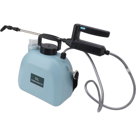 Pulvérisateur électrique à batterie avec poignée large antidérapante, sac à dos, pour plantes, fleurs et agriculture, 5 L, bleu (1/5)
