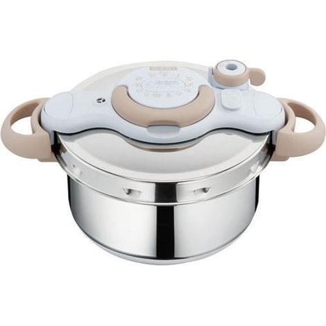 SEB – Autocuiseur inox 4.5L compatible induction – Système Clipso pour ouverture facile – Cuisson rapide et saine – P4620690