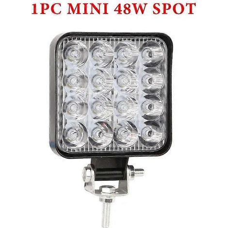 Barre lumineuse LED RXZ 102W, projecteur de travail, feu antibrouillard pour tracteur, SUV et camion, 3030 LED 34SMD, 16SMD (1 pièce) (1/5)