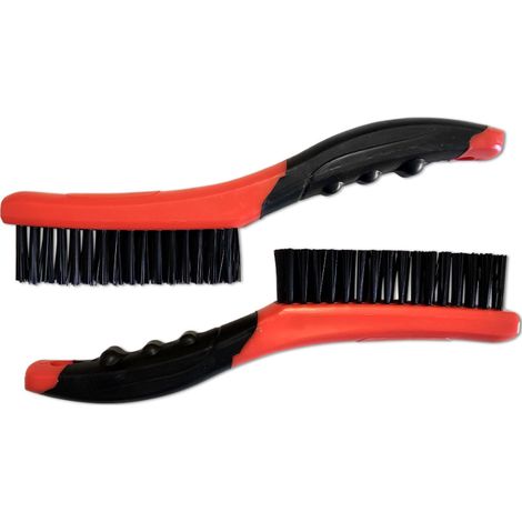 Lot de 2 brosses a main en nylon