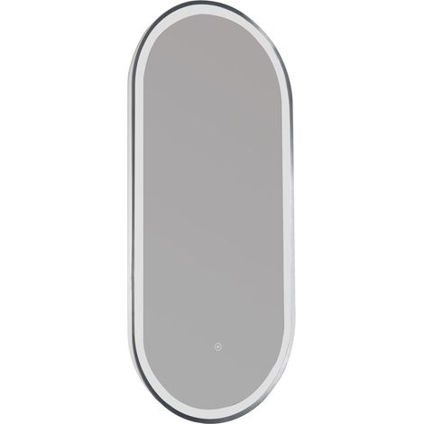 JTP Oval LED Bathroom Mirror with Touch Sensor 1000mm H x 450mm W (1/3)