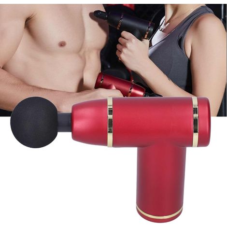 Mini-Heimmassagegerät, 8-stufiger Muskelstimulator zur Muskelstraffung (rot) (1/5)