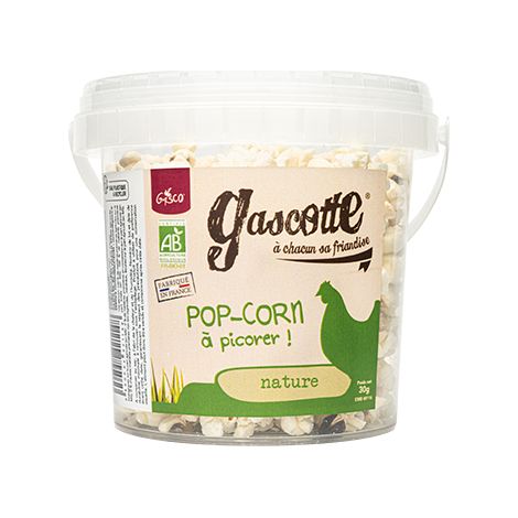 Pop-Corn Bio à Picorer pour Poules Gasco (1/2)