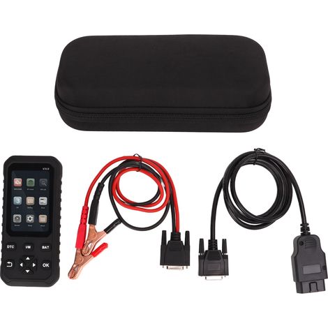 Ortviai Scanner OBD2 et Testeur de Batterie V313 Écran Couleur 3,97", 6 Langues, Détection Tension/Impédance
