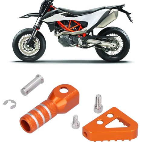 Kit pédale de frein arrière + embout de sélecteur de vitesse pour moto DUKE SMC 690 ENDURO (1/5)