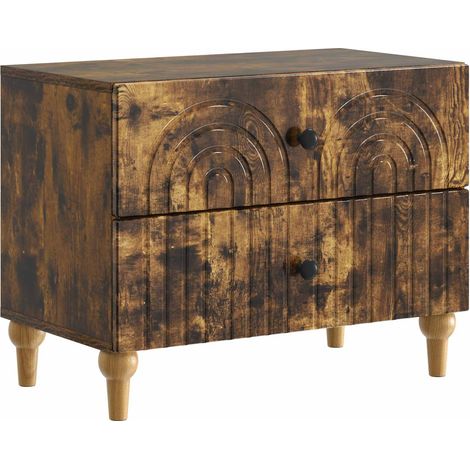 Nachttisch Geräucherte Eiche 62 x 34,5 x 48 cm Holzwerkstoff vidaXL