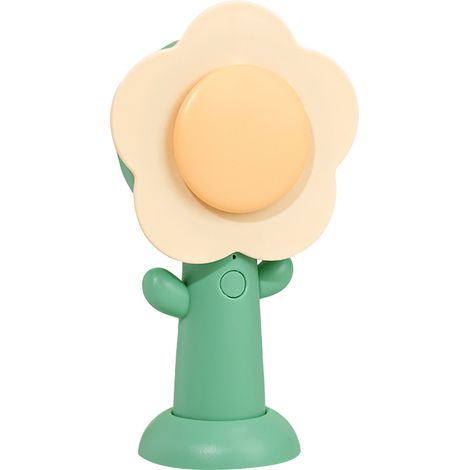 Petite Fleur Ventilatore Portatile Mini – 3 Velocità, Ricarica USB, Autonomia 15h – ABS Plastica Resistente – Design Compatto ed Elegante – Ideale per Ufficio e Viaggi (1/5)