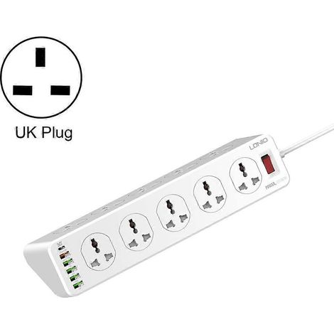 Prise multifonctionnelle SC10610 30 W 10+6 ports pour charge rapide, idéale pour les voyages, la maison et le bureau. Spécifications : Prise