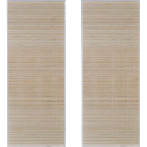 Maison Exclusive - Bambusteppiche 2 Stk. Rechteckig Natur 120x180 (1/5)