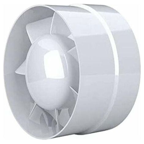 100-mm-Abluftventilator, 12 W, 130 m³/h – Hoher Luftdurchsatz – Leise (34–40 dB) – Für Bad und Küche (1/5)