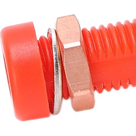 Brass banana plugs, 10 pieces, 4mm/0.2in hole insulation resistance, 24A maximum female 30V-60V plug connector (1/5)