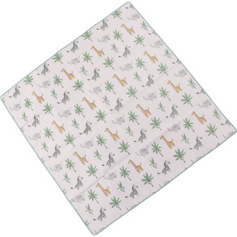 Tapis d'éveil pour bébé, antidérapant, imperméable, avec de jolis motifs, adapté aux chaises hautes. (1/5)
