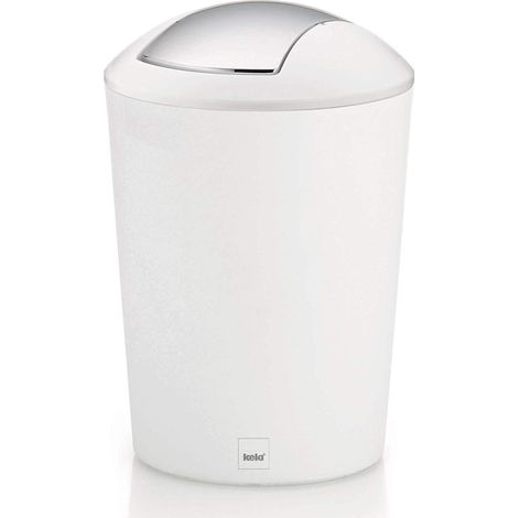 Cestino per rifiuti da bagno Kela Marta, 5,0 l, bianco (1/5)