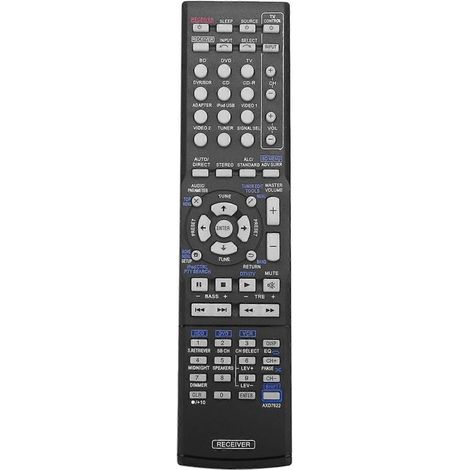 Universal-Fernbedienung kompatibel mit Pioneer-Audio-/Video-Verstärkern (Modelle VSX-521, VSX-422-K, AXD7660, AXD7662) – zuverlässiger Ersatz, einfache Installation, Batterien inklusive