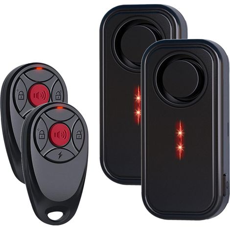 Lot de 2 détecteurs de mouvement pour vélo, voiture, remorque, vélo électrique, moto, scooter - 113 dB - Étanche IP66 (1/5)