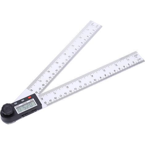 Rapporteur numérique en Plastique, règle d'angle numérique en Plastique de 0 à 360 degrés, règles de Construction pour Outils de Bricolage rapporteurs de Construction de matériel de (1/4)