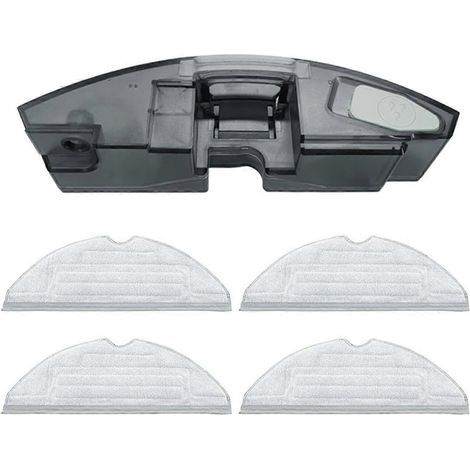 Réservoir d'eau de rechange avec 4 lingettes de nettoyage compatibles avec les robots laveurs Roborock S7 MaxV Ultra/S7 MAXV/S7 Pro. (1/5)