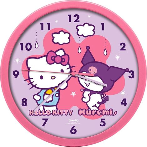 Orologio da parete Hello Kitty per bambini design carino a batteria