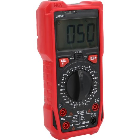 Multimètre portable UA890D+ : testeur de courant, de tension et de résistance pour la maintenance électrique (1/5)