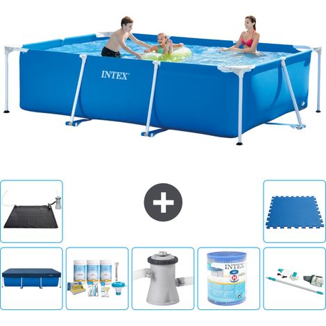 Intex Piscina con struttura Rettangolare - 300x200x75 cm - 7-pezzi S40190