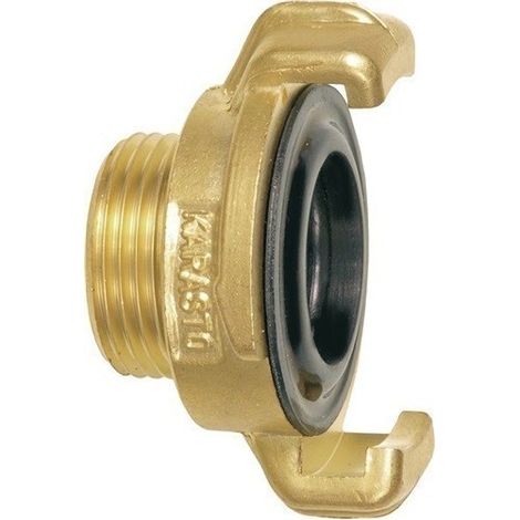 Racor GEKA 40 mm dorado presión 10 bares latón