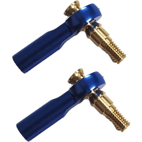 Tige de traction de positionnement de rotule M3 2 mm, biellette de servo de rotule bleue -- (1/5)