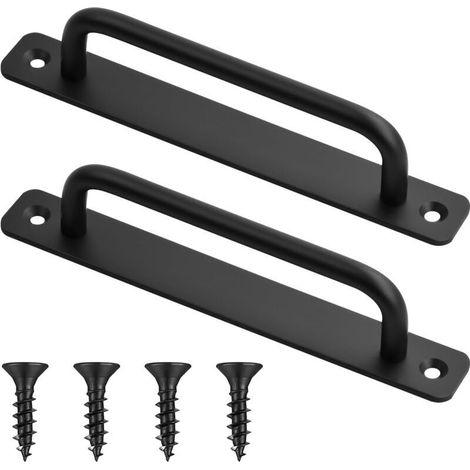 CCYKXAA Manija de puerta corrediza estilo puerta de granero de 2 piezas, manija para gabinete de cocina, manija de puerta corrediza con - Crezuo (1/4)