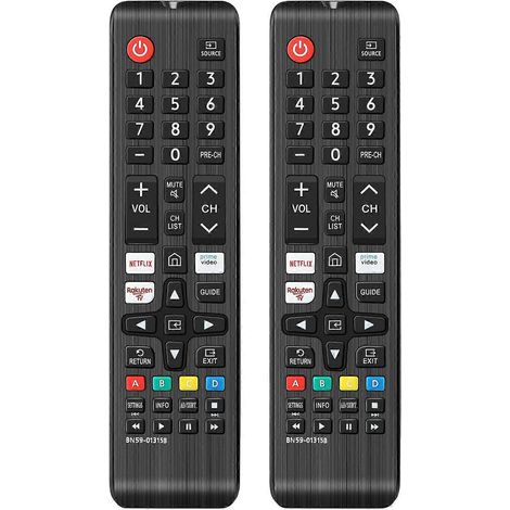 2x BN59-01315B Ersatzfernbedienung für Samsung Smart TV UE43RU7105 UE50RU7179 mit Netflix Prime Video (1/5)